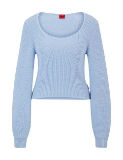 Hugo - HUGO - Bebi plavi ženski džemper - HB50514270 527 HB50514270 527