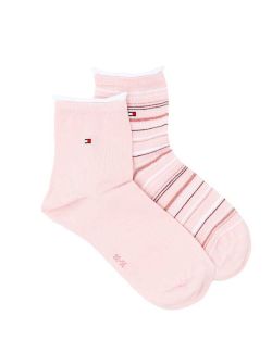 Tommy Hilfiger - Tommy Hilfiger - 2Pack roze ženske čarape - HT07012-27304 004 HT07012-27304 004
