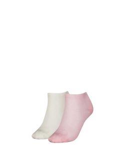 Tommy Hilfiger - Tommy Hilfiger - Bež i roze ženske čarape - HT07012-27307 004 HT07012-27307 004