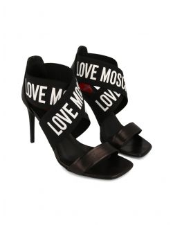 Love Moschino - Sandale na visoku štiklu sa logo-trakom - JA16109C0CJC0000 JA16109C0CJC0000