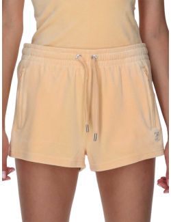 Juicy Couture - VELOUR TRACK SHORTS WITH DIAMANTE BRANDI - JCWH121001-375 JCWH121001-375