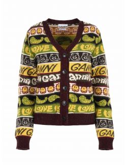 Ganni - ženski džemper na kopčanje - K1600-999 K1600-999