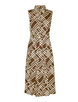 Liu Jo - Liu Jo - Midi haljina sa geometrijskim printom - LJCF4446 TS987 N9619 LJCF4446 TS987 N9619