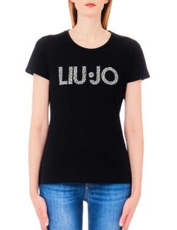 Liu Jo - Liu Jo - Ženska logo majica - LJMA4322 J5904 N9332 LJMA4322 J5904 N9332