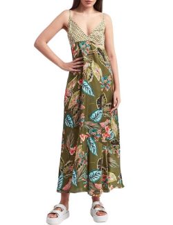 Liu Jo - Liu Jo - Satenska haljina sa printom - LJVA4018 TS806 N9074 LJVA4018 TS806 N9074