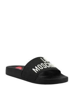 Love Moschino - Love Moschino - Crne ženske papuče - LMJA28052G0I-I14-000 LMJA28052G0I-I14-000