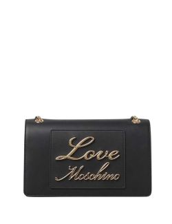Love Moschino - Love Moschino - Crna torbica sa zlatnim logom - LMJC4117PP1I-LM0-000 LMJC4117PP1I-LM0-000