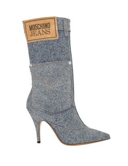 Moschino Jeans - Moschino Jeans - Ženske teksas čizme - LMK1A3207-8239-1282 LMK1A3207-8239-1282
