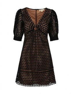 Michael Kors - Crna haljina od pamuka - MS1800B1DZ-001 MS1800B1DZ-001