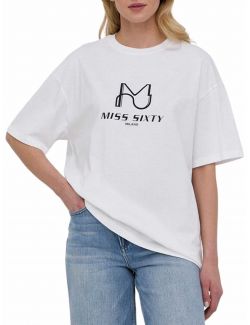 Miss Sixty - Miss Sixty - Široka ženska majica - MS6W1SJ0910000-A03 MS6W1SJ0910000-A03