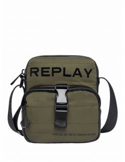 Replay - Replay - Maslinasta muška torbica - RFM3590 {A0462}1499 RFM3590 {A0462}1499