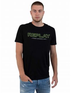 Replay - Replay - Logo print muška majica - RM3427 2660 098 RM3427 2660 098