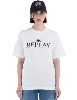 Replay - Replay - Bela ženska majica - RW3698P {23608P}001 RW3698P {23608P}001