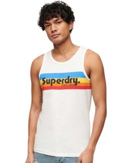 Superdry - Superdry - Muška majica na bretele - SDM6010816A-1ZX SDM6010816A-1ZX