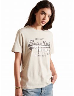 Superdry - Superdry - Bež ženska majica - SDW1010696A-RQR SDW1010696A-RQR