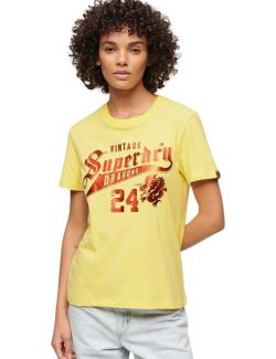 Superdry - Superdry - Žuta ženska majica - SDW1011378A-32K SDW1011378A-32K