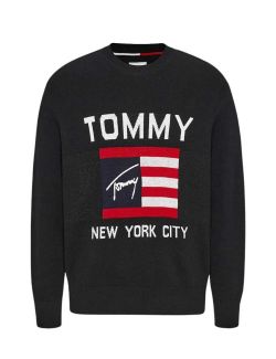 Tommy Hilfiger - Tommy Hilfiger - Muški logo džemper - THDM0DM17156-BDS THDM0DM17156-BDS