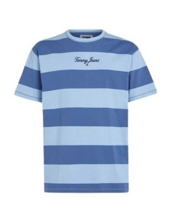 Tommy Hilfiger - Tommy Hilfiger - Muška majica na plave pruge - THDM0DM18655-C6C THDM0DM18655-C6C