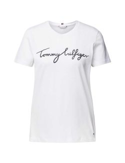 Tommy Hilfiger - Tommy Hilfiger - Ženska logo majica - THWW0WW41674-YCF THWW0WW41674-YCF
