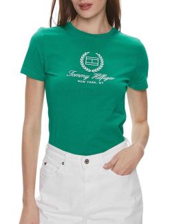 Tommy Hilfiger - Tommy Hilfiger - Ženska majica sa logo printom - THWW0WW41761-L4B THWW0WW41761-L4B