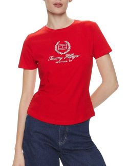 Tommy Hilfiger - Tommy Hilfiger - Ženska majica sa logo printom - THWW0WW41761-XND THWW0WW41761-XND