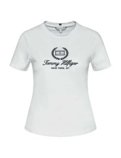Tommy Hilfiger - Tommy Hilfiger - Ženska majica sa logo printom - THWW0WW41761-YCF THWW0WW41761-YCF