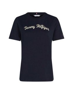 Tommy Hilfiger - Tommy Hilfiger - Ženska logo majica - THWW0WW42589-DW5 THWW0WW42589-DW5
