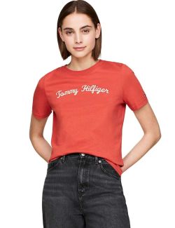 Tommy Hilfiger - Tommy Hilfiger - Ženska logo majica - THWW0WW42589-XM0 THWW0WW42589-XM0
