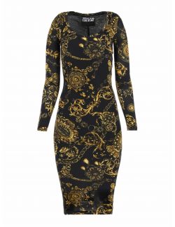Versace Jeans Couture - Midi haljina sa baroknim printom - VJ71HAO920S012-G89 VJ71HAO920S012-G89
