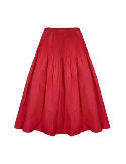 Red Valentino - Crvena suknja sa naborima - VR0RAG041FP-38V VR0RAG041FP-38V
