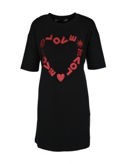 Love Moschino - Pamučna haljina sa crvenim logo printom - W 5 923 27 E 1951-C74 W 5 923 27 E 1951-C74