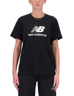 New Balance - New Balance Jersey Stacked Logo T-Shirt - WT41502-BK WT41502-BK