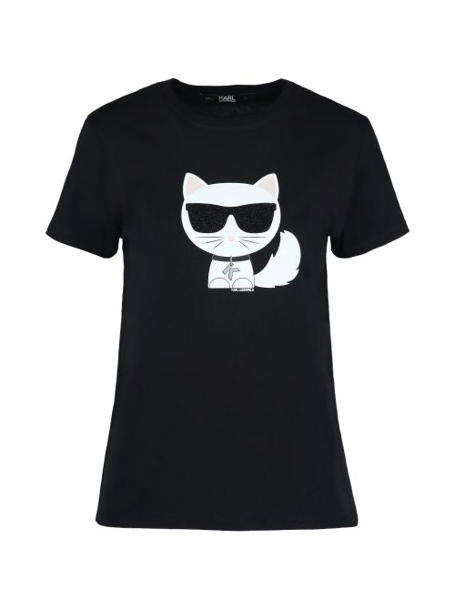 Karl Lagerfeld - Ikonik Choupette pamučna majica - 210W1723-999 210W1723-999