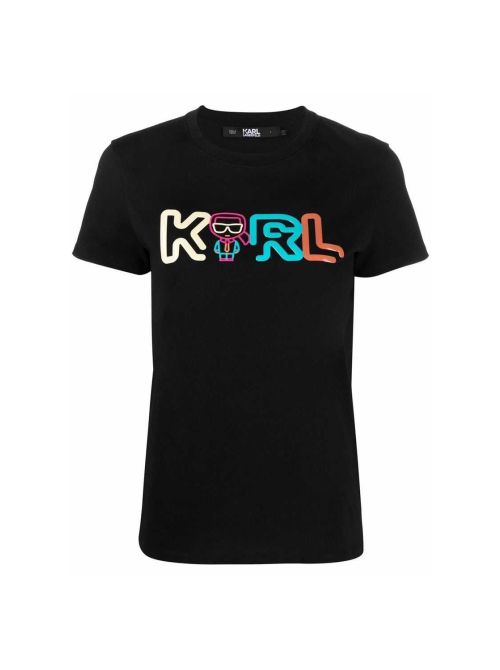 Karl Lagerfeld - Karl Lagerfeld - Crna ženska majica - 221W1703-999