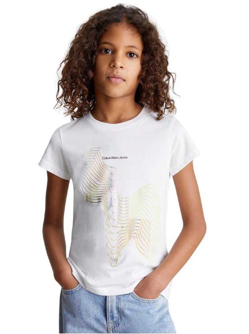 Calvin Klein - Calvin Klein - Majica sa printom za devojčice - CKIG0IG02427-YAF CKIG0IG02427-YAF