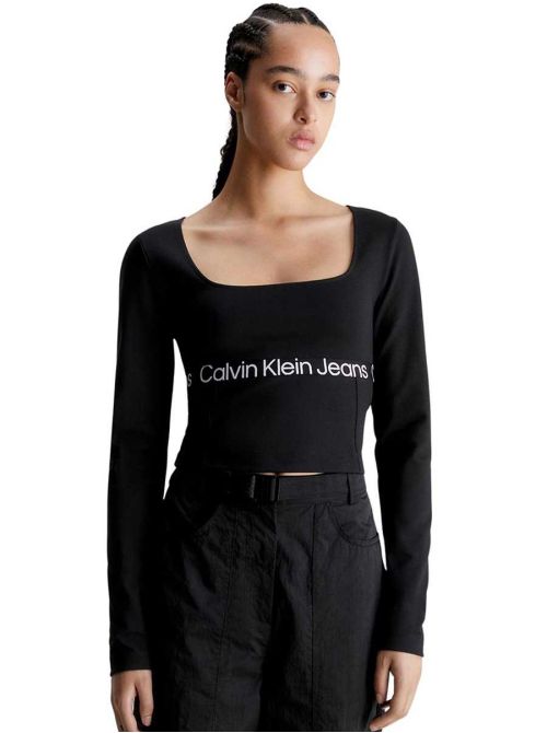Calvin Klein - Calvin Klein - Crna logo bluza - CKJ20J222013-BEH