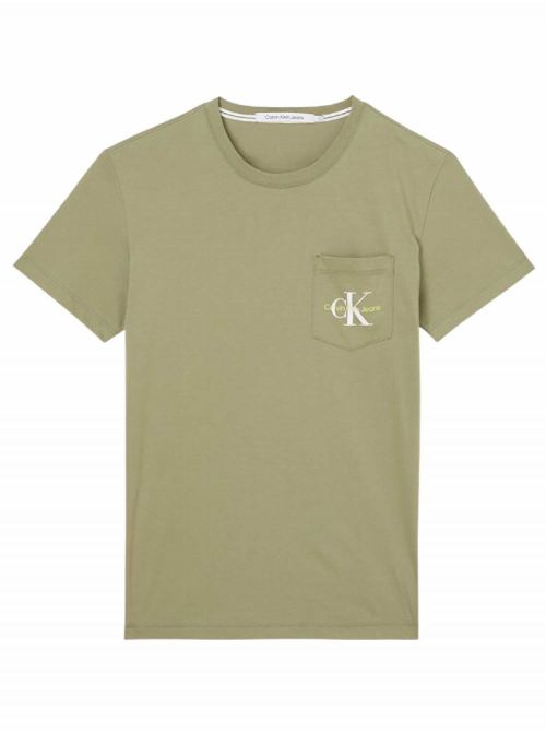 Calvin Klein - Calvin Klein - Maslinasta muška majica - CKJ30J319876-L9F CKJ30J319876-L9F