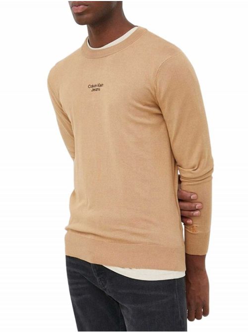 Calvin Klein - Calvin Klein - Kamel muški džemper - CKJ30J320618-GV7
