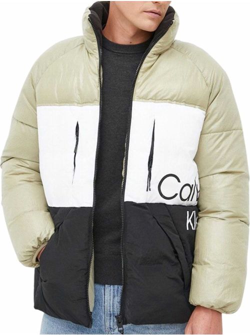 Calvin Klein - Kolor-blok muška jakna - CKJ30J320924-BEH