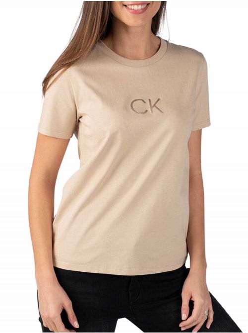 Calvin Klein - Calvin Klein - Bež ženska majica - CKK20K203703-AB2