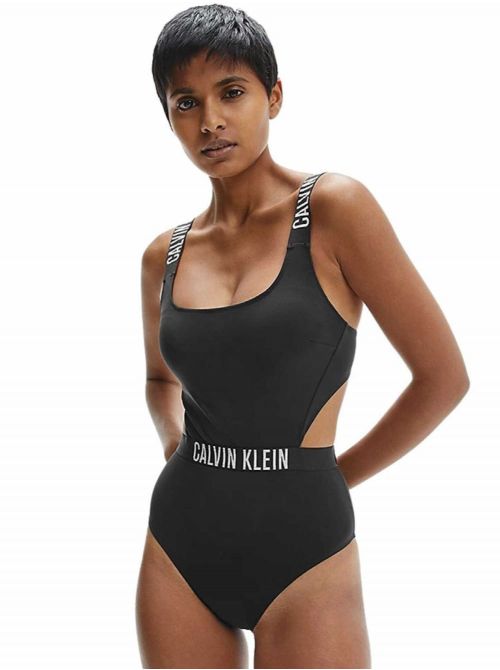 Calvin Klein - Calvin Klein - Jednodelni kupaći sa prorezima - CKKW0KW01653-BEH CKKW0KW01653-BEH