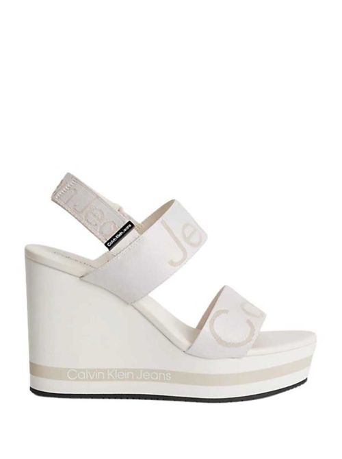 Calvin Klein - Calvin Klein - Bele sandale sa platformom - CKYW0YW00959-YBH