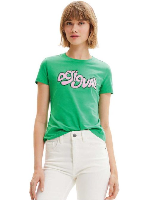 Desigual - Desigual - Zelena ženska majica - DG23SWTK31-4038