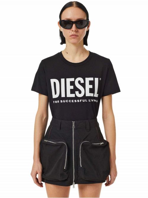 Diesel - Diesel - Crna ženska majica - DSA04685 0AAXJ 9XX DSA04685 0AAXJ 9XX