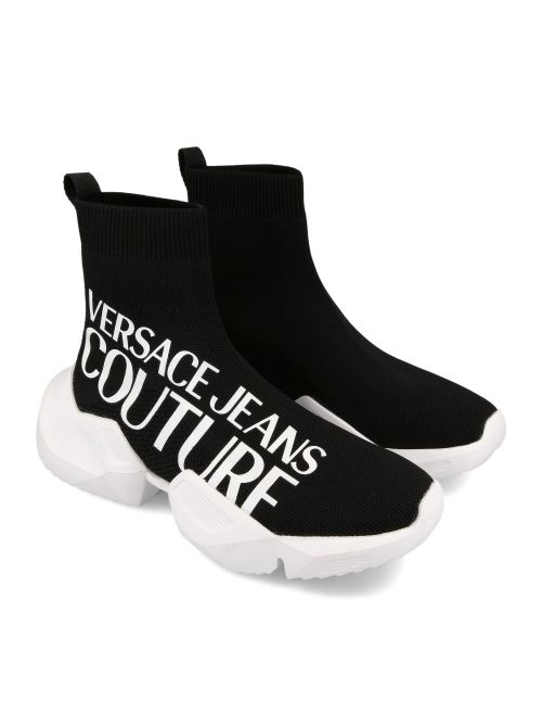 Versace Jeans Couture - Duboke patike u stilu čarapa - E0VWASU1-899