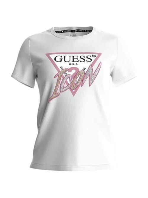 Guess - Guess - Ženska logo majica - GW3RI12 I3Z14 G011 GW3RI12 I3Z14 G011