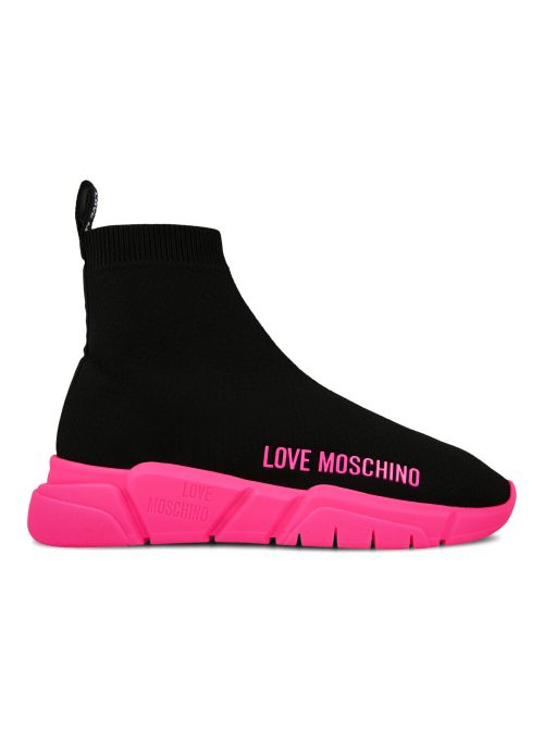 Love Moschino - Duboke patike u stilu čarapa - JA15343G0CIZ500B JA15343G0CIZ500B