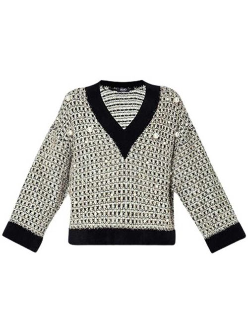 Liu Jo - Liu Jo - Ženski džemper sa perlama - LJCF3200 MA92N B3997 LJCF3200 MA92N B3997