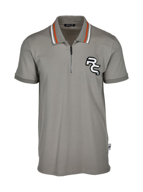 Roberto Cavalli Sport - Siva polo majica sa zipom - MYX29T-5063