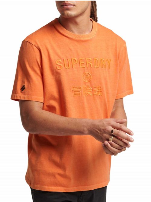 Superdry - Superdry - Narandžasta muška majica - SDM1011370A-TSW SDM1011370A-TSW